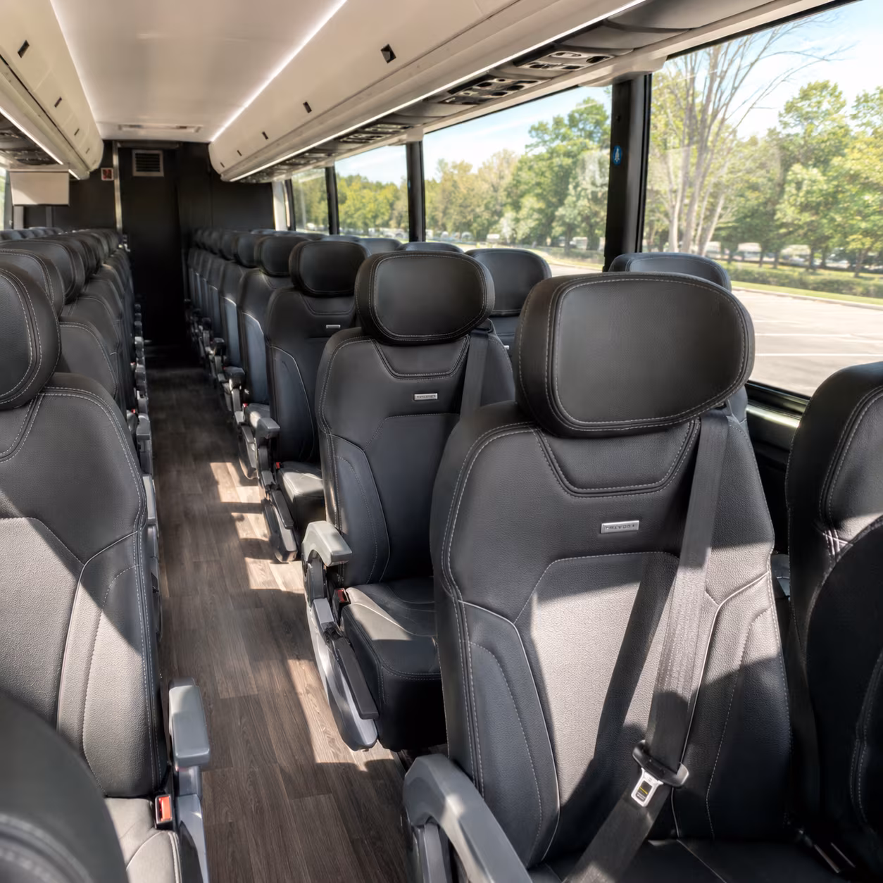 charter buses for large groups headed to dos equis pavilion at fair park