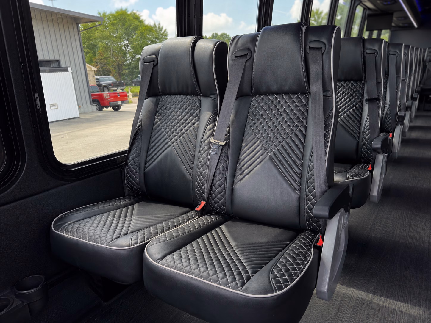 irving charter bus services interior