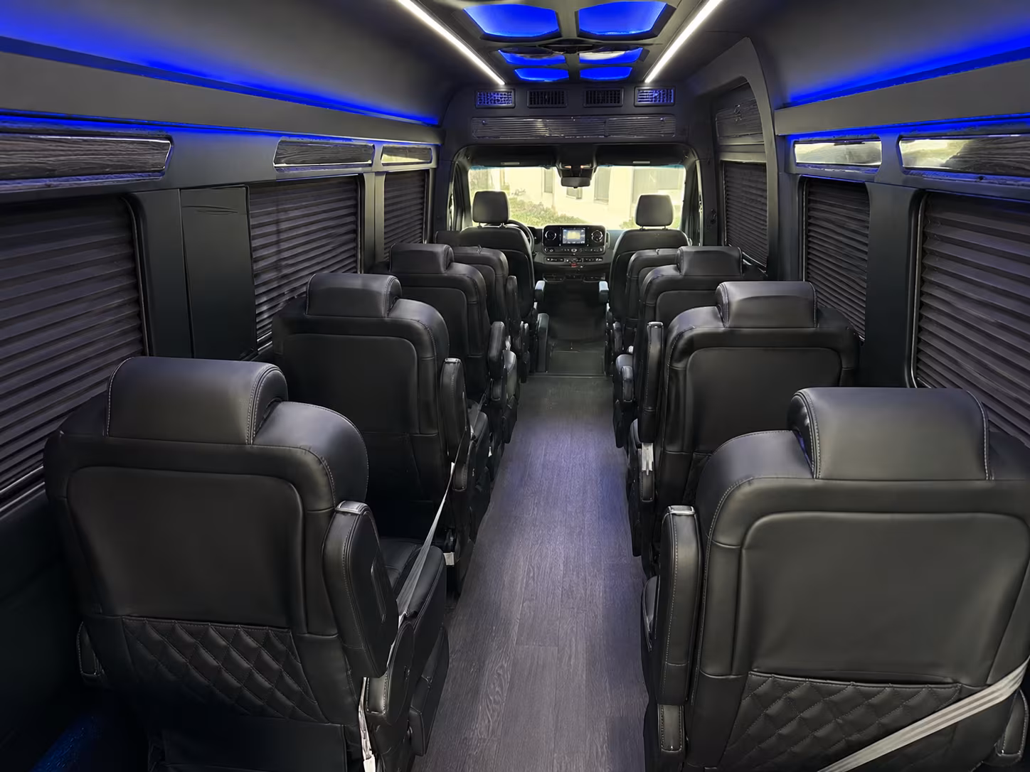 irving corporate event transportation onboard seating
